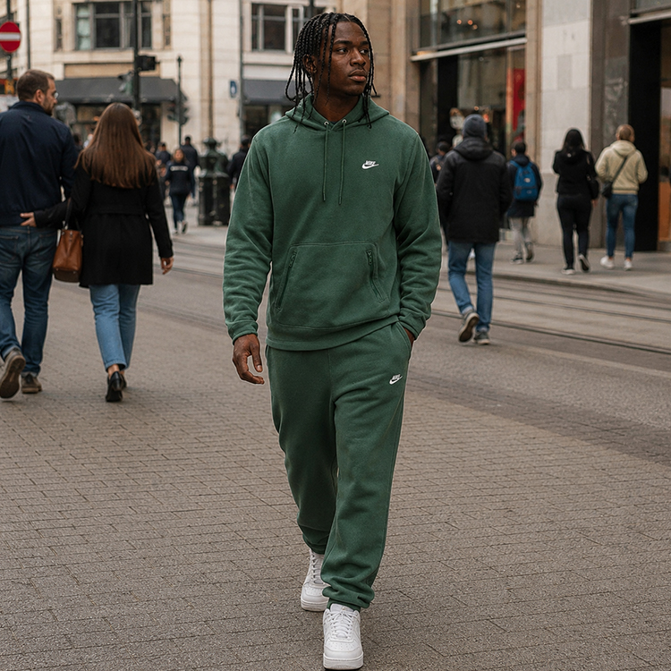 Мужская Толстовка Nike M NK CLUB WINTERIZED PO HOODIE M Зеленый photo 4