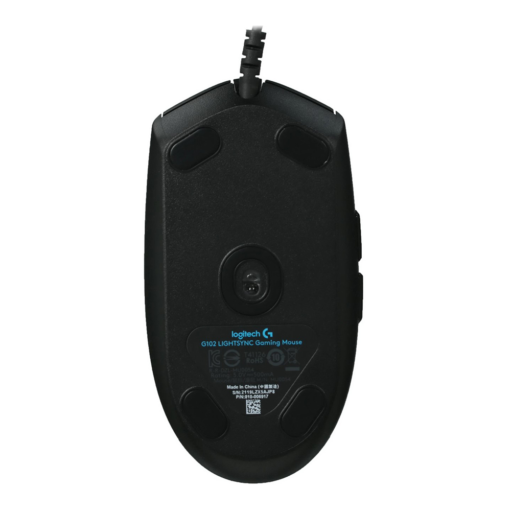 Проводная мышь Logitech G102, LO910005823 Black / Оптическая / Black photo 2