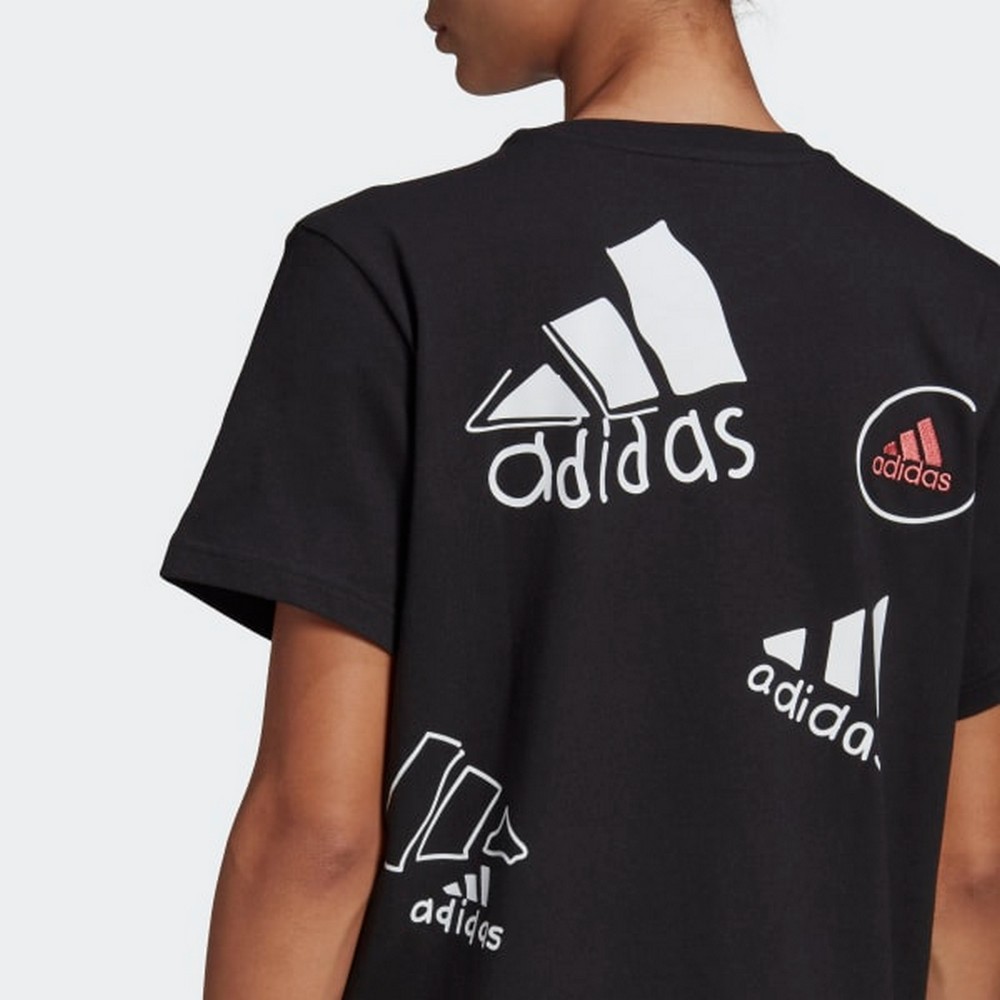 Платье Adidas Logo Tee Dress XS Черный Женский photo 2