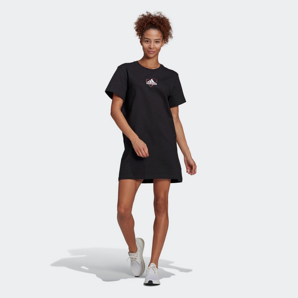 Платье Adidas Logo Tee Dress XS Черный Женский photo 3
