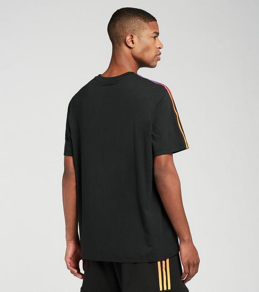 Футболка мужская Adidas SPRT 3 STRIPE T S Черный photo 2