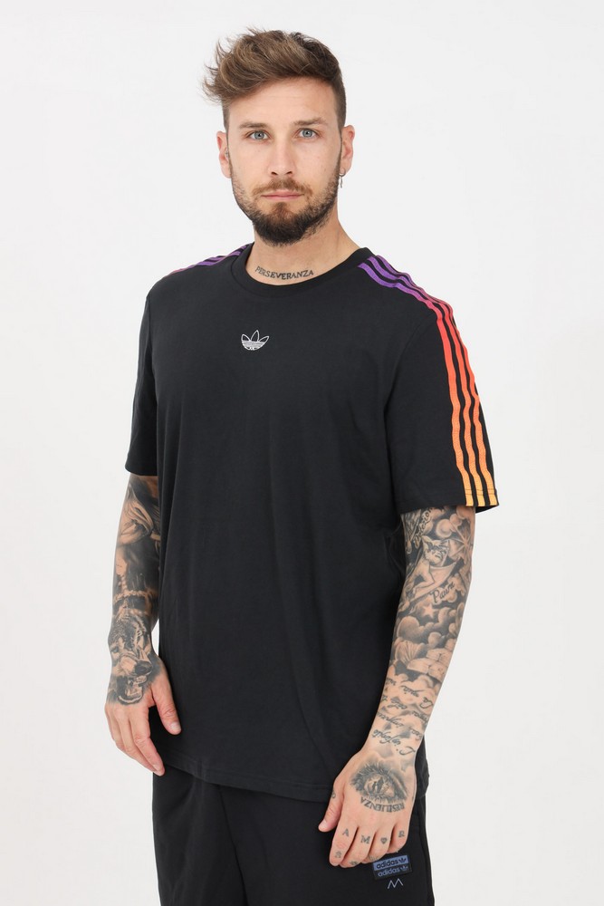 Футболка мужская Adidas SPRT 3 STRIPE T S Черный photo 3