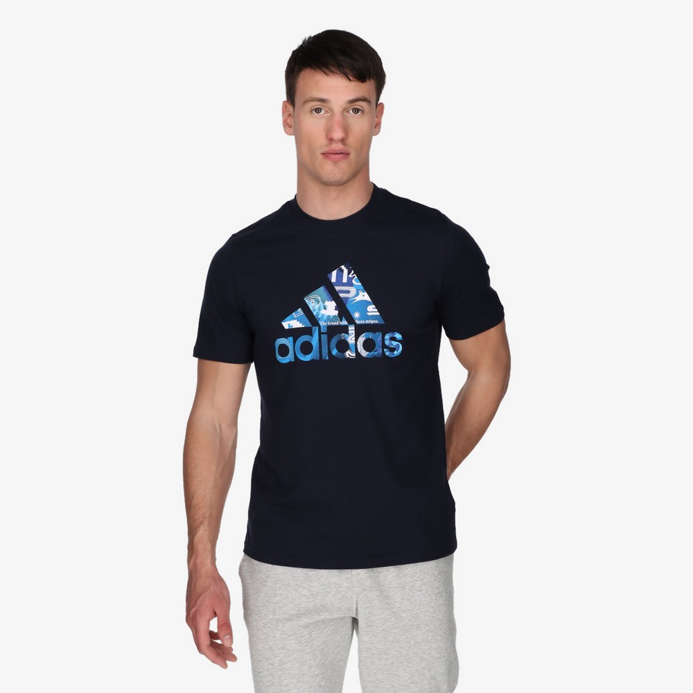 Tricou bărbătesc Adidas M MULT BOS G T S Albastru photo 2