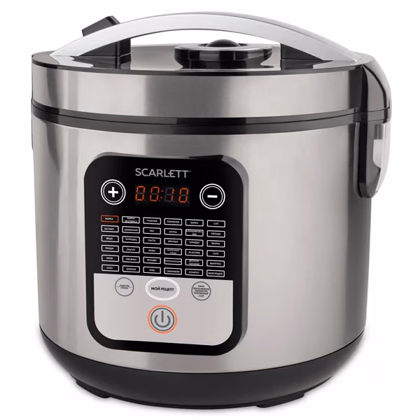 Мультиварка Scarlett SC-MC410S23, 900 Вт, 38 программ, Серебристый