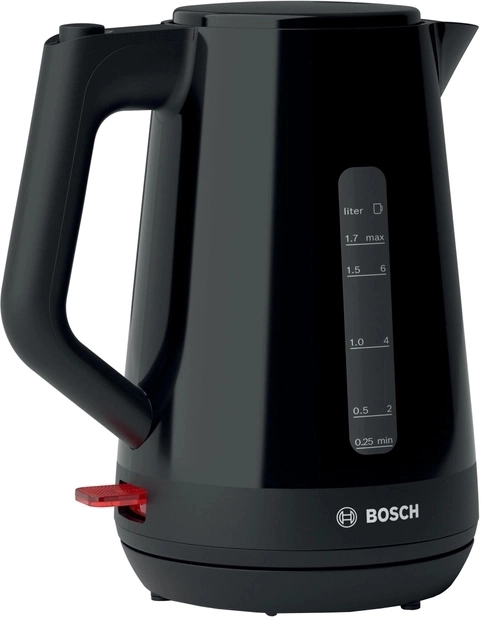 Fierbator de apa electric Bosch TWK1M123, 1.7 l, 2400 W, Negru