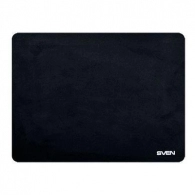 SVEN HP, Mouse pad, Dimensions: 300 x 225 x 1mm, Material: flock fabric + foam rubbers, Rubberized non-slip base, Black