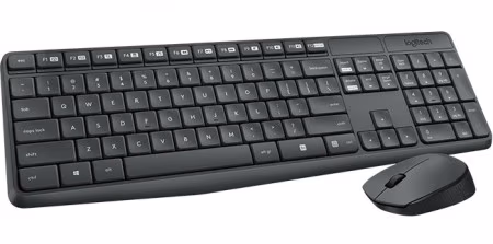 Logitech Wireless Combo MK235, Keyboard & Mouse, USB, Retail - RUS 