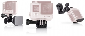 GoPro Helmet Front + Side Mount -to attach GoPro to the front or side of helmets, compatible with HERO7 Black, HERO6 Black, HERO5 Black, HERO5 Session, HERO Session, HERO4 Black, HERO4 Silver