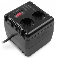 SVEN VR-L600, 200W, Automatic Voltage Regulator, 2x Schuko outlets, Input voltage: 184-285V, Output voltage: 230V ± 10%, diod indicators on the front panel, plastic body, Black