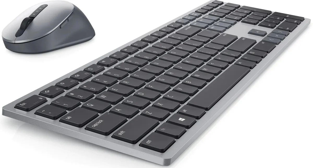 Tastatura si mouse Wireless Dell Premium KM7321W, Titan Gray