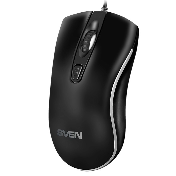 Mouse Optic SVEN RX-530S / 1200 dpi / USB / Black