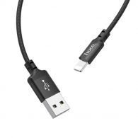 Cable  USB to Lightning   HOCO “X14 Times speed”,  2m,  Black, up to 2.0A, Charging Data Cable, Outer material: PVC thumbnav 2