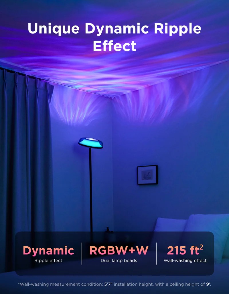 Lampa de podea Uplighter GOVEE RGBIC Ripple photo 8