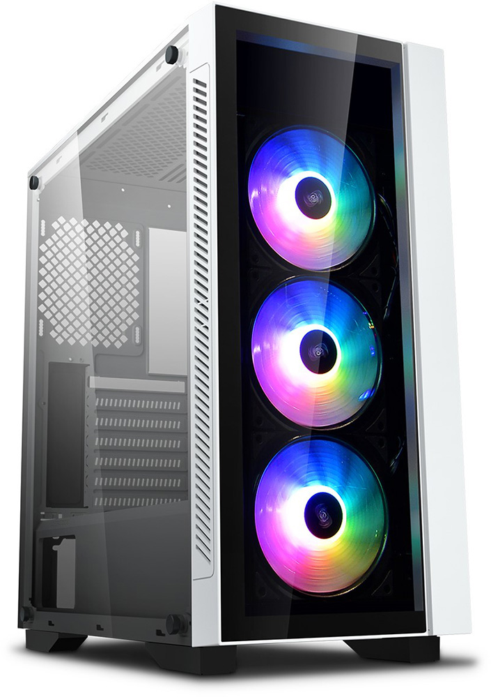 Корпус DEEPCOOL MATREXX 55 V3 ADD-RGB WH 3 / no PSU / Side panel / 3x120mm ADD-RGB fans / ATX / White photo 3