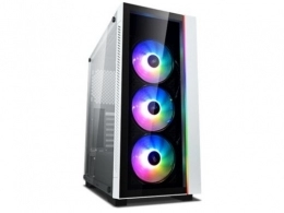 Корпус DEEPCOOL MATREXX 55 V3 ADD-RGB WH 3 / w/oPSU / Side panel / 3x120mm ADD-RGB fans / ATX / White