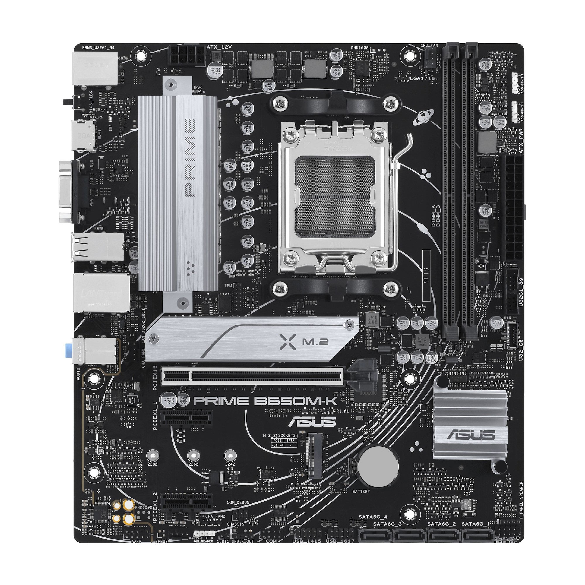 Placa de baza ASUS PRIME B650M-K / AM5 / B650 / DDR5 / mATX photo 2