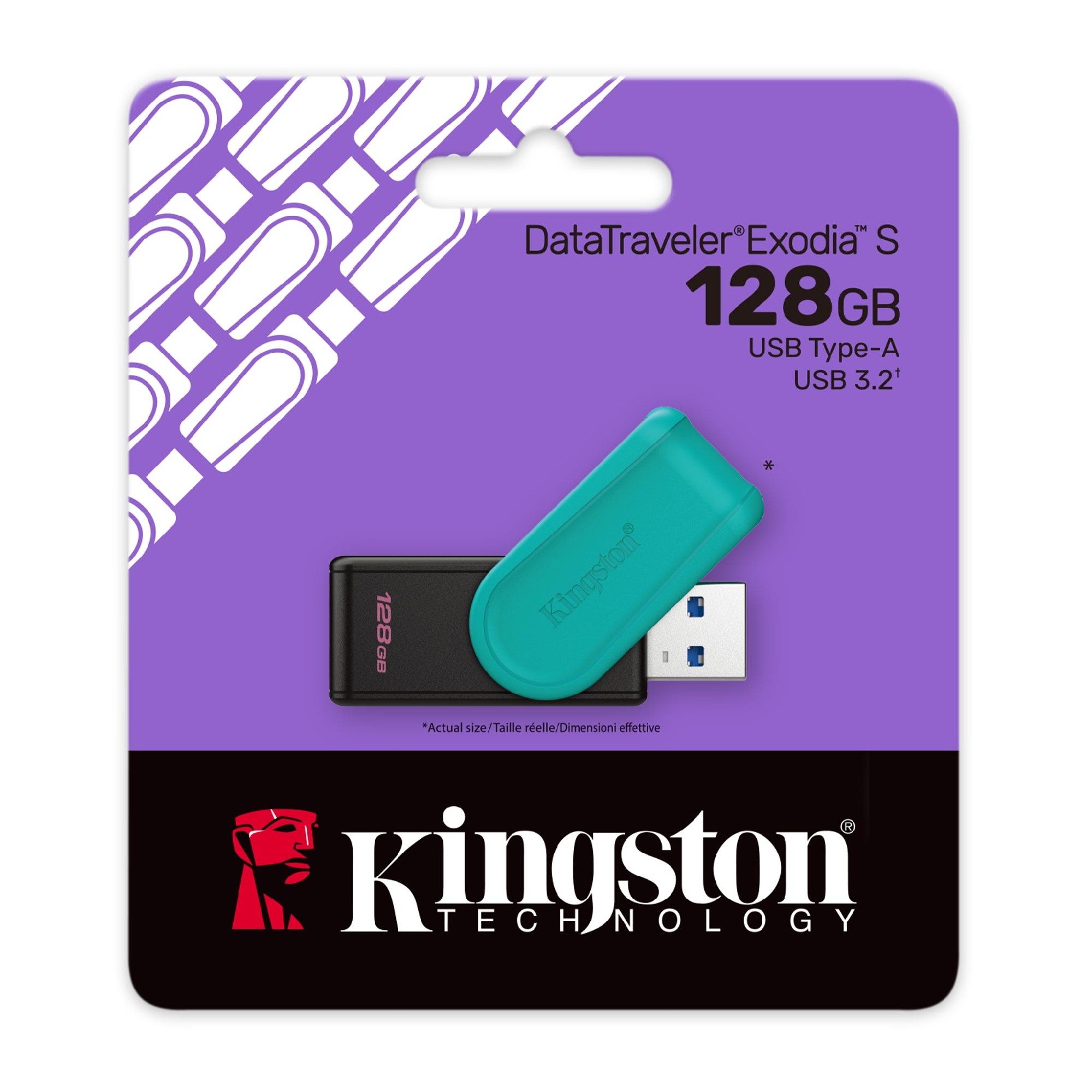 Flash Drive USB Kingston DataTraveler Exodia S / 128GB / 100 MByte/s photo 3