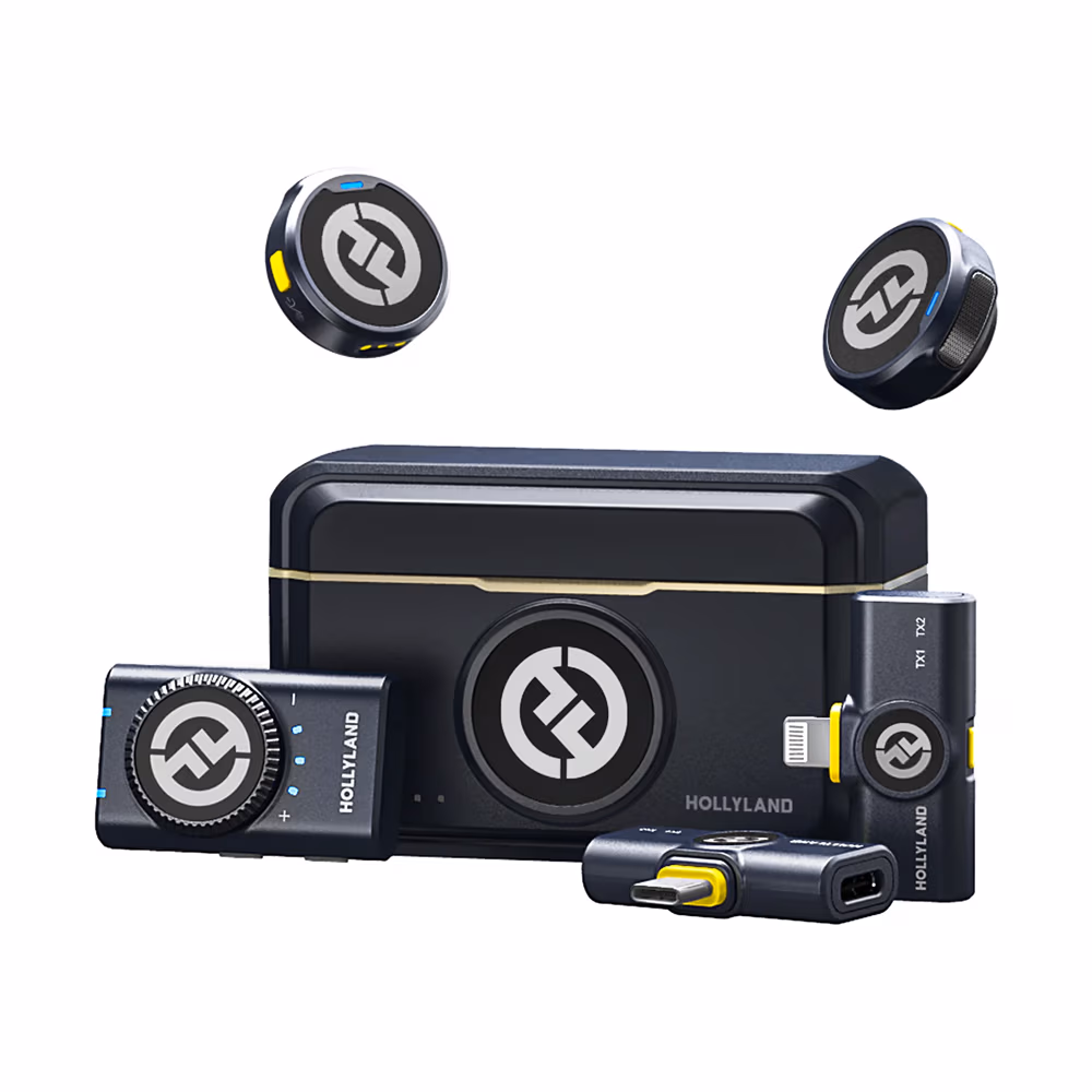 Microfon Hollyland Lark M2 Combo Wireless Microphone, Black