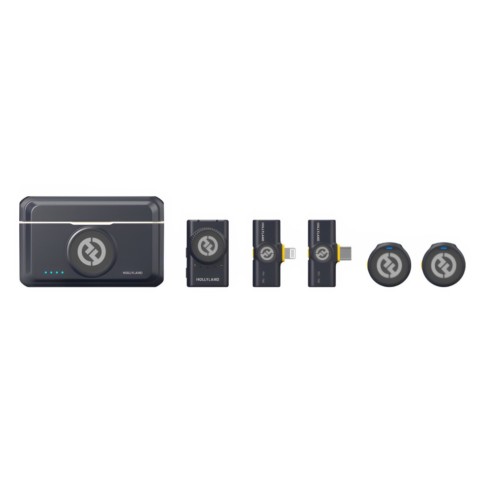 Microfon Hollyland Lark M2 Combo Wireless Microphone, Black photo 2