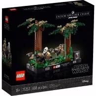 Lego Star Wars 75353 Diorama Urmărire cu speederul pe Endor