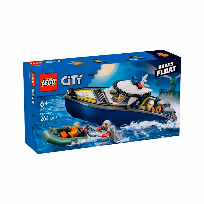 Lego City Погоня на полицейском катере 60456