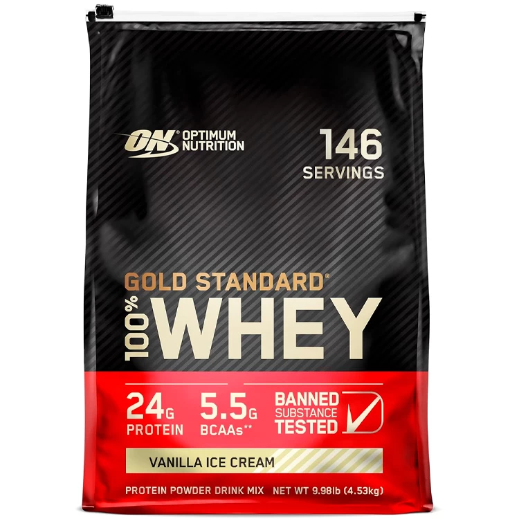 Сывороточный протеин Optimum Nutrition Gold Standard 100% WHEY Vanilla Ice Cream 10lb