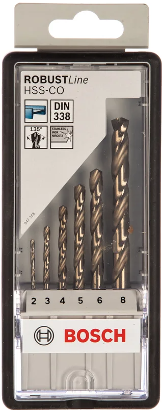 Set de burghie Bosch Robust Line HSS-Cobalt, 2607019924 photo 1 Set de burghie Bosch Robust Line HSS-Cobalt, 2607019924 photo 1