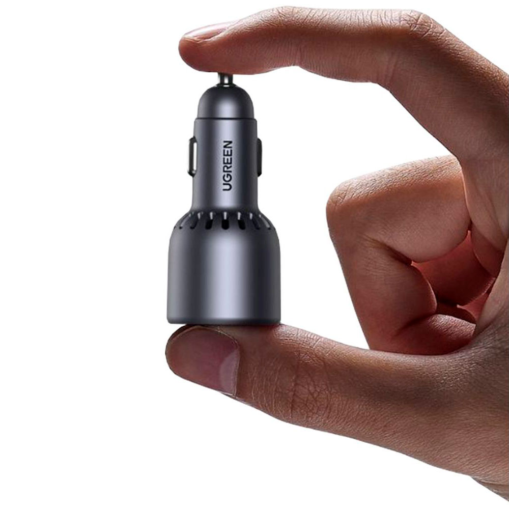 Зарядное устройство авто. для телефона Ugreen 75W 3-Port Car Charger Black photo 6