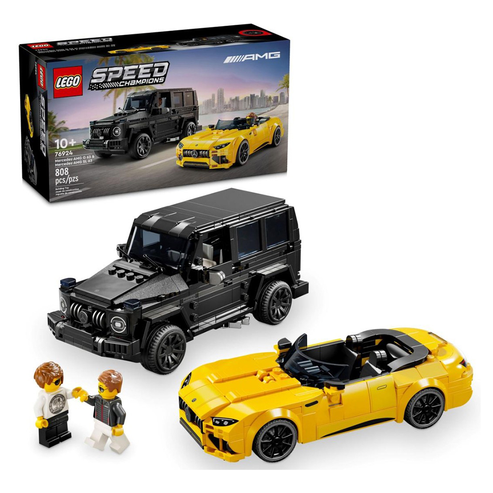 Constructor Lego Speed Champions Mercedes-AMG G 63 & Mercedes-AMG SL 63 76924 de la 10+ ani photo 3