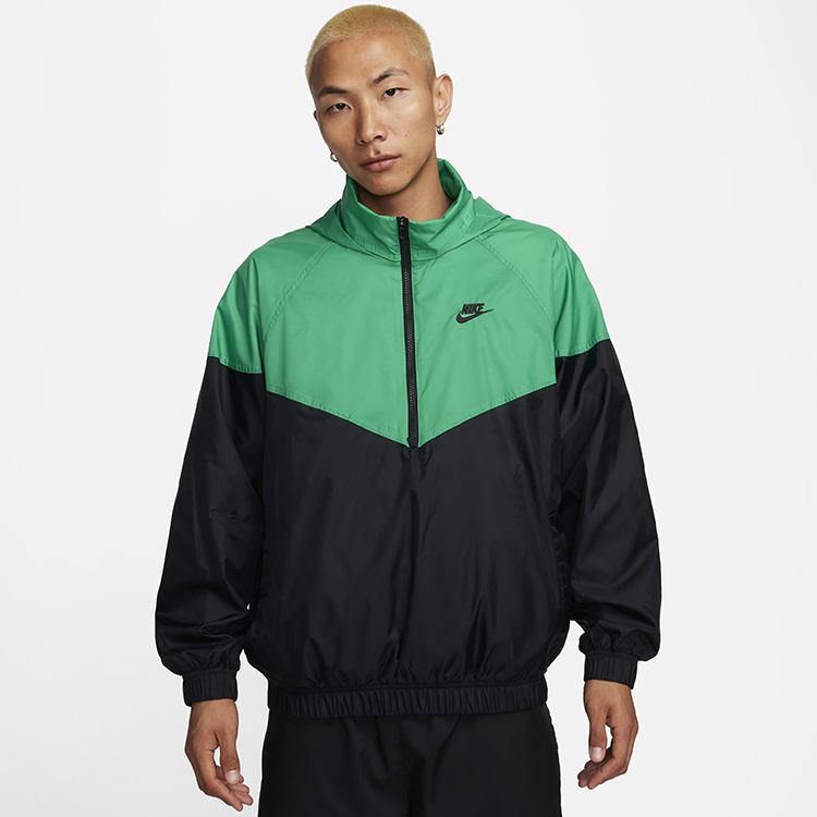 Jachetă Nike M NK WR ANORAK JKT M Negru-verde pentru bărbați  photo 5
