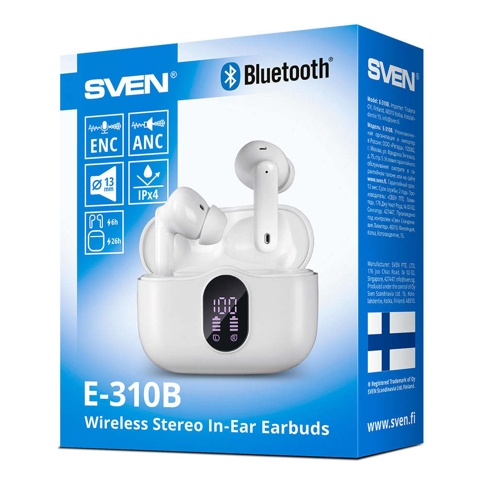 Casti Sven E-310B White photo 7