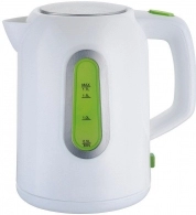 Чайник электрический Saturn STEK8424, 1.7 л, 2200 Вт, Белый/Зеленый