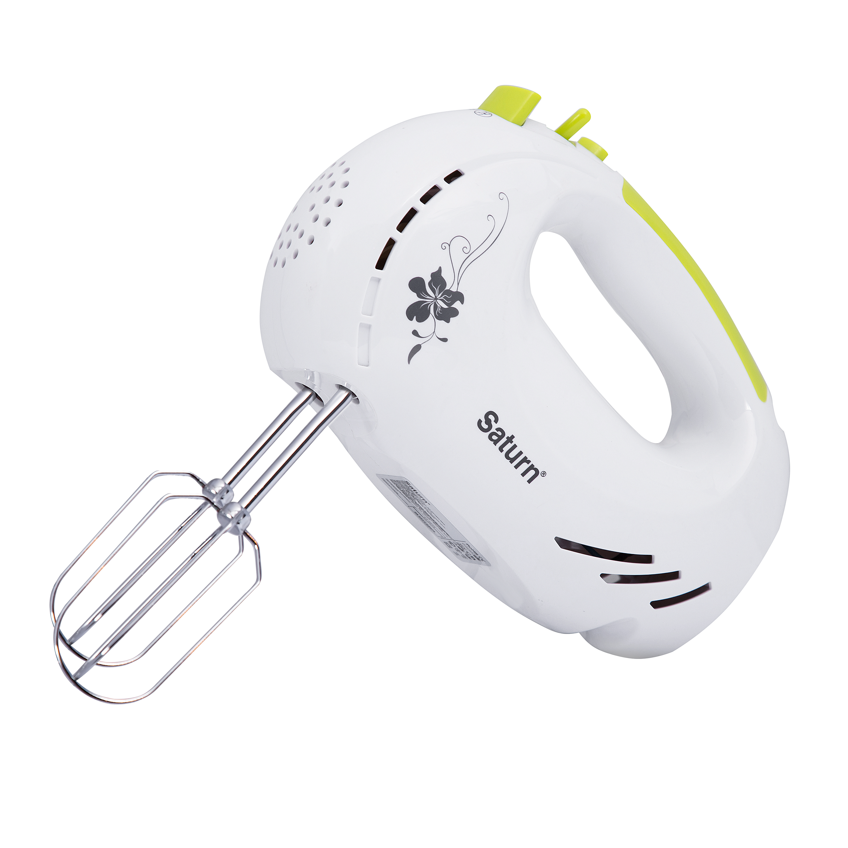 Миксер Стационарный Saturn STFP1024 / 5 скоростей / Белый photo 2