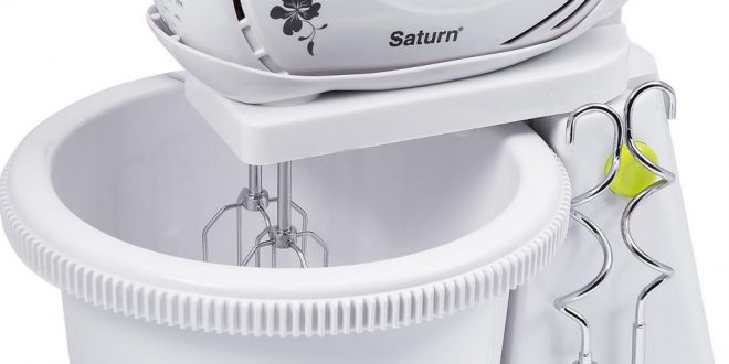 Миксер Стационарный Saturn STFP1024 / 5 скоростей / Белый photo 4