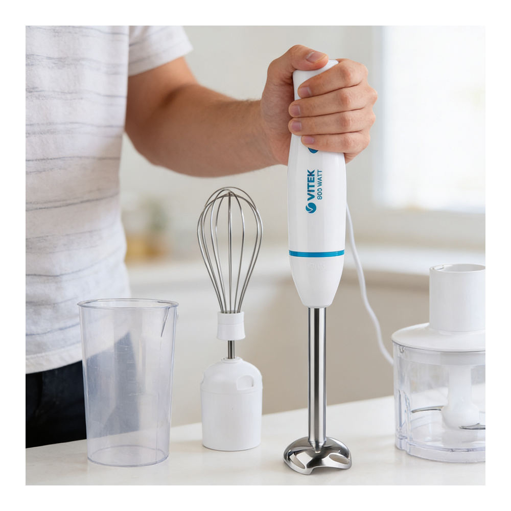 Blender Submersibil Vitek VT-8524 Alb / 2 viteze / 700 ml photo 6