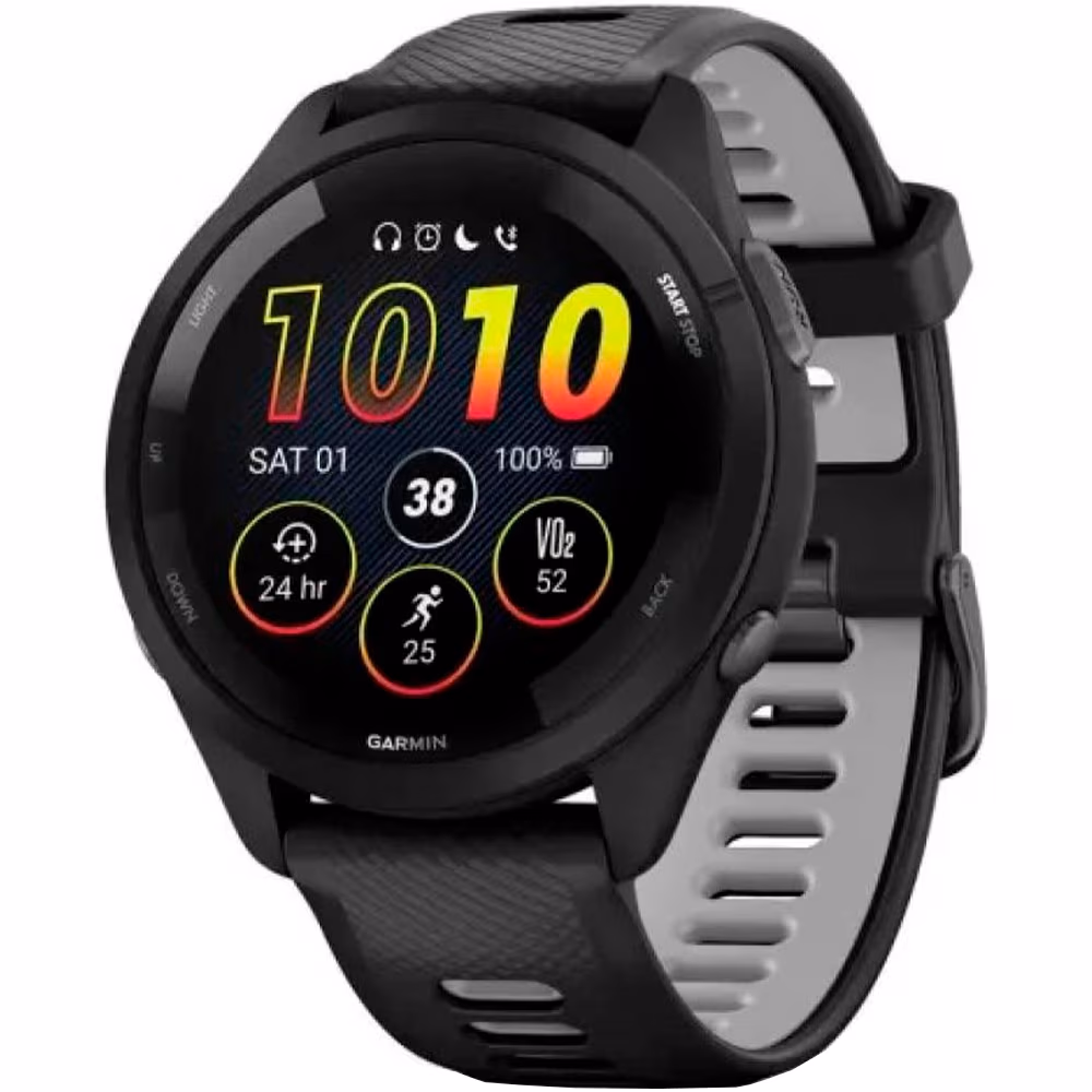 Smart Watche Garmin Forerunner 265, Black/Powder Gray 