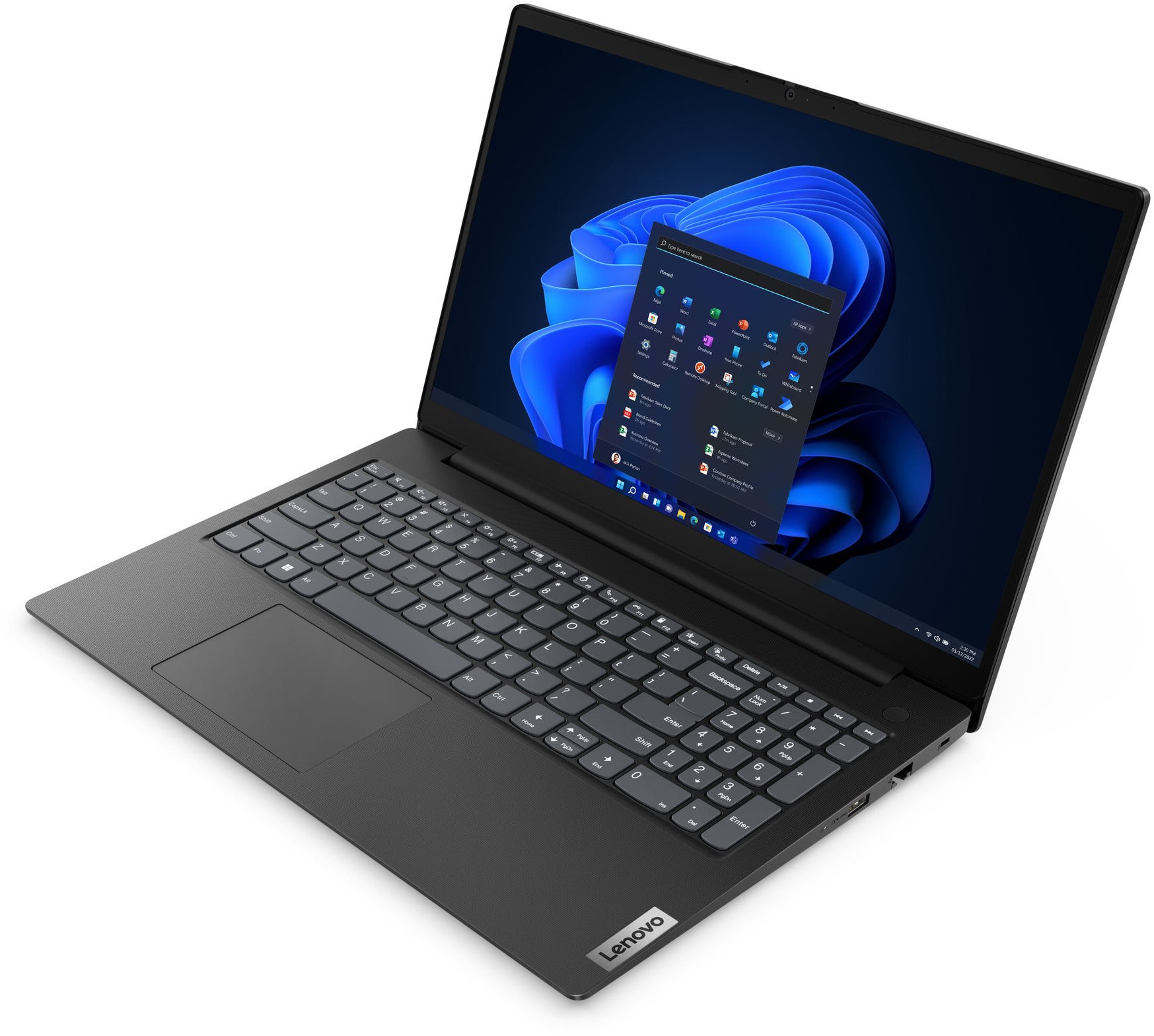 Laptop 15,6" Lenovo V15 G4 AMN / AMD Ryzen 3 7320U / 8GB / 256GB SSD / Black photo 3