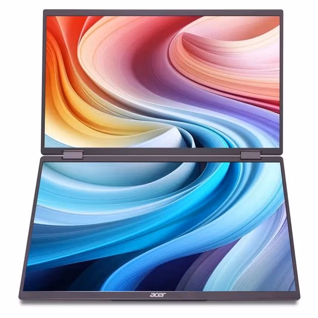 15.6” Двойной портативный монитор ACER PM161QB / 2xFHD/ 4ms / Black