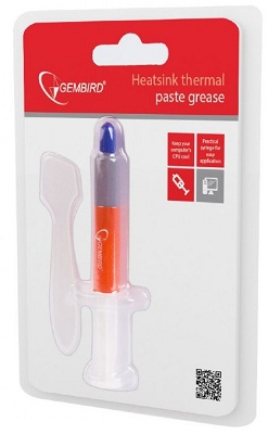 Thermal Paste Gembird TG-G3.0-01, 3g, Operation Temperature: -50 ~ 240° C, Grey photo 1