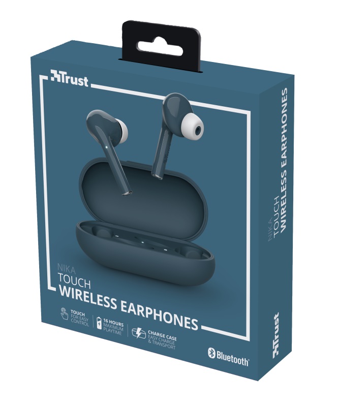 Наушники Trust  Nika Touch Bluetooth / Blue photo 6