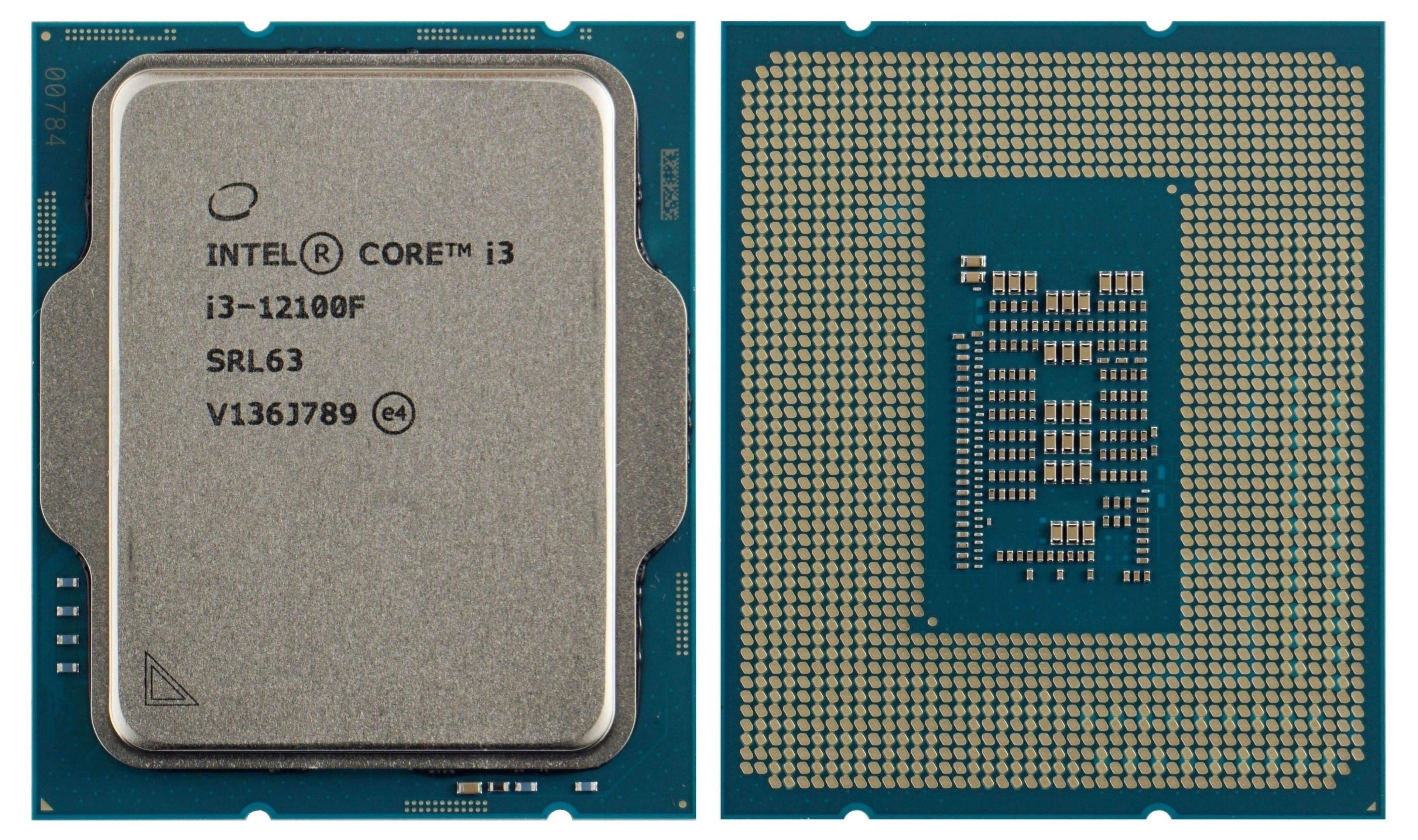 Intel® Core™ i3-12100F, S1700, 3.3-4.3GHz, 4C(4P+0Е) / 8T, 12MB L3 + 5MB L2 Cache, No Integrated GPU, 10nm 60W, Box photo 2