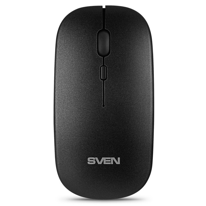 Wireless Mouse Optic SVEN RX-530S / 1600 dpi / rechargeable battery 400 mAh / Black photo 1