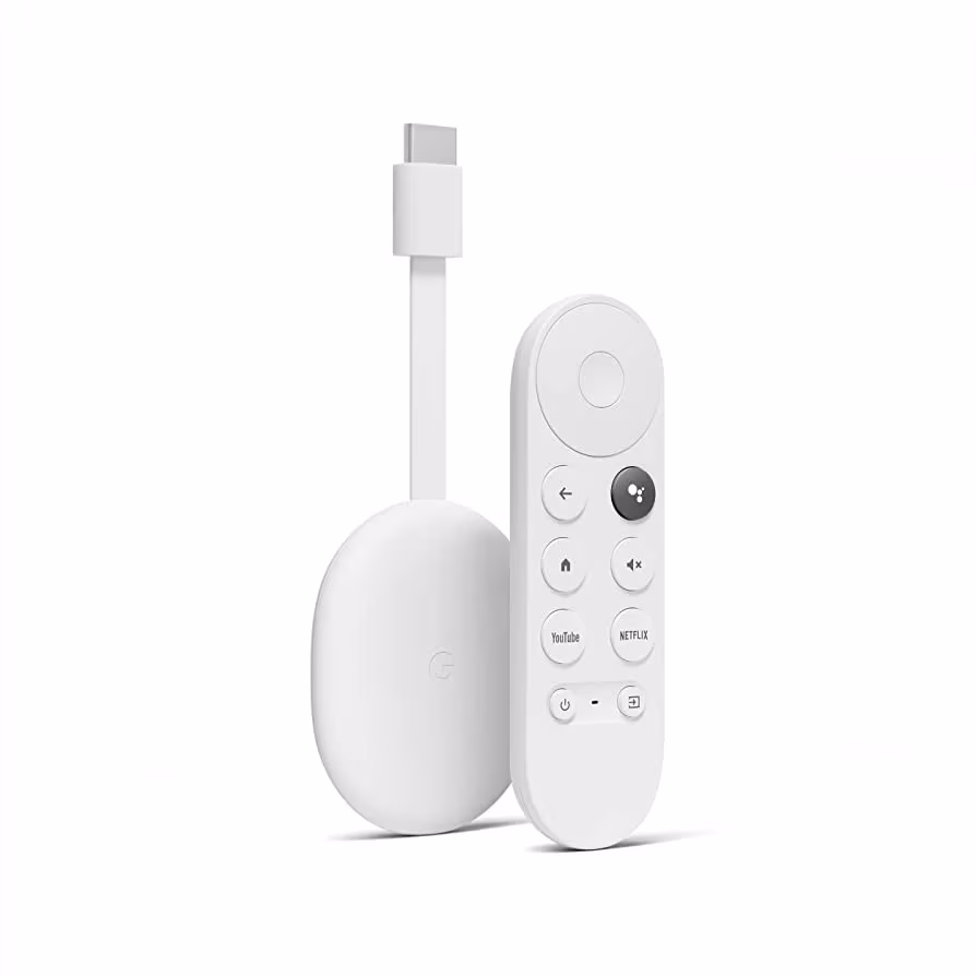 Google Chromecast with Google TV 4K, Snow, Streaming Stick Entertainment with Voice Search, Watch Movies, Live TV in 4K HDR 