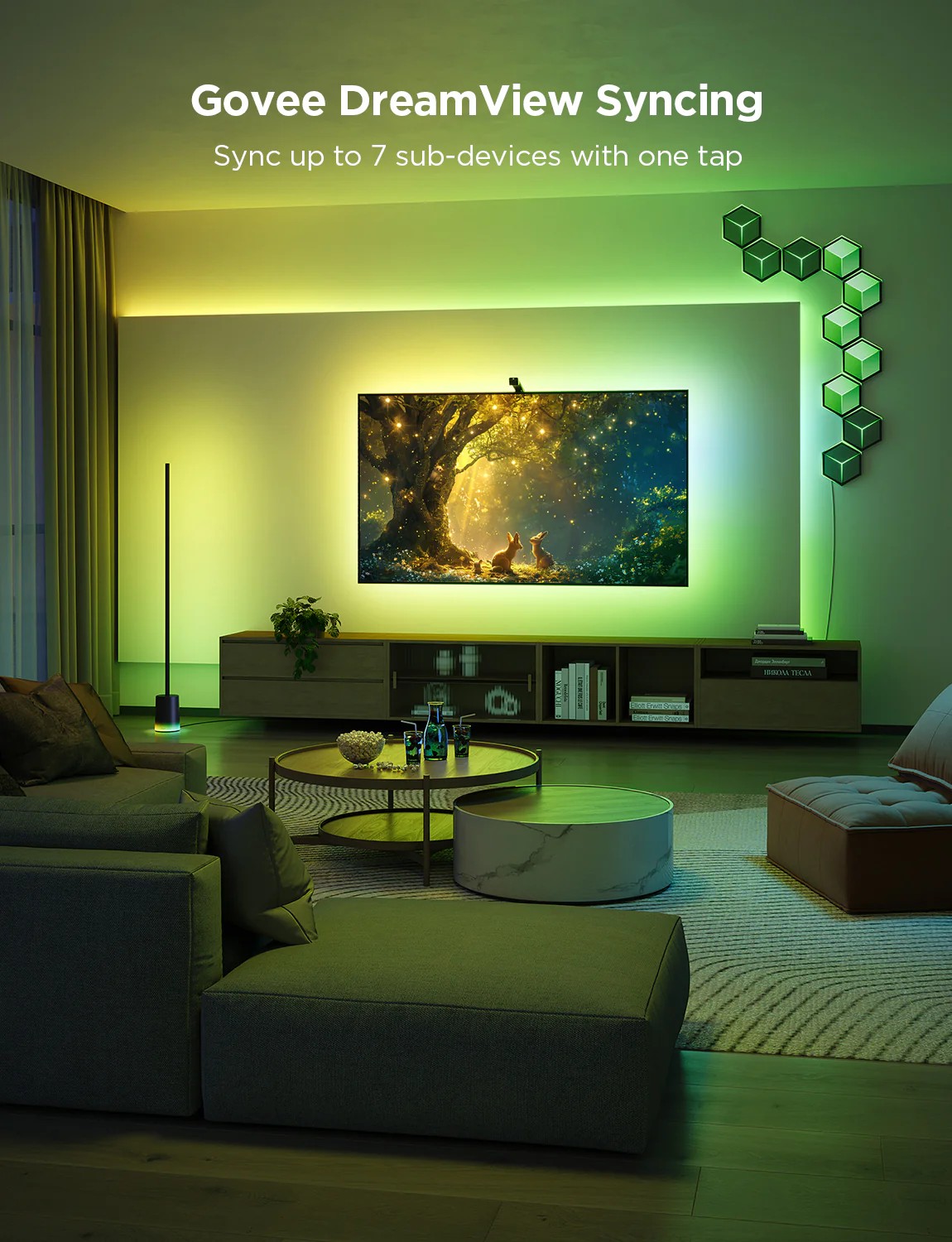 Светодиодная лента для телевизора GOVEE RGBIC TV Backlight 3 Lite (40”-50”) photo 7