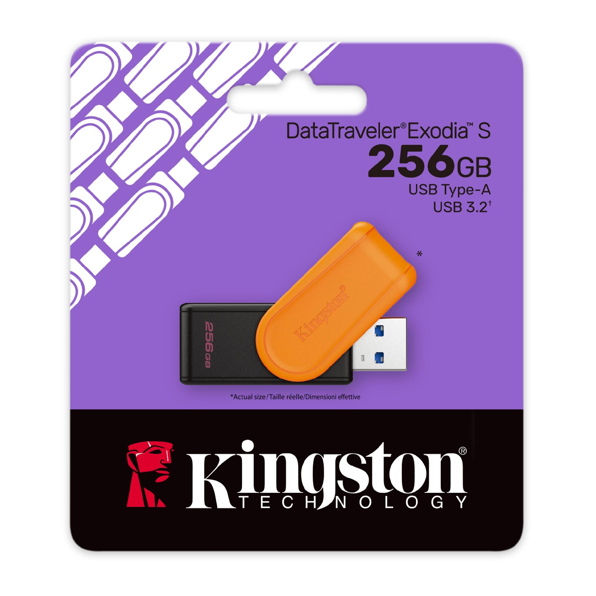 Флеш-накопитель USB Kingston DataTraveler Exodia S / 256ГБ / 100 MByte/s photo 3