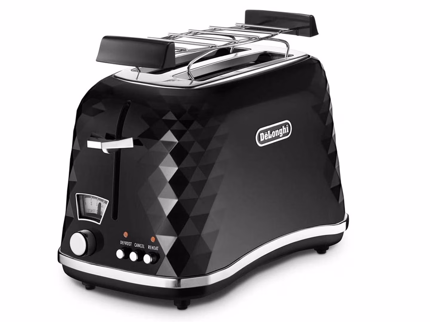 Тостер Delonghi Brillante CTJ 2103.BK, 2 тоста, 900 Вт, Черный
