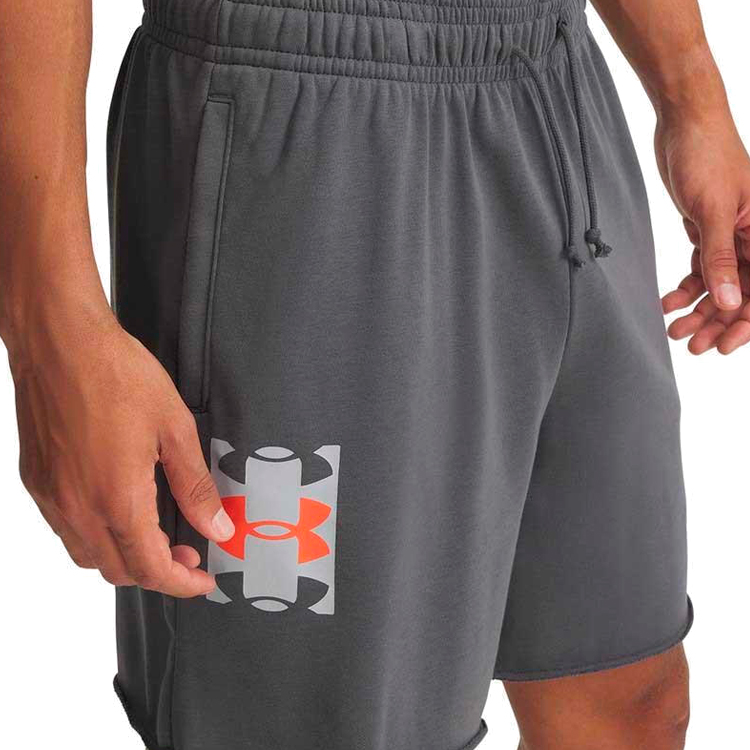 Sorti de bărbați Under Armour UA Rival TerryLogo8inShort L Gri photo 3