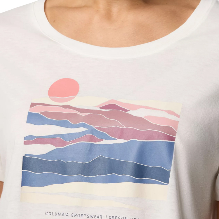 Tricou Columbia Ruby Springs Graphic Scoop Neck Short Sleeve Shirt XS Alb Femei photo 3