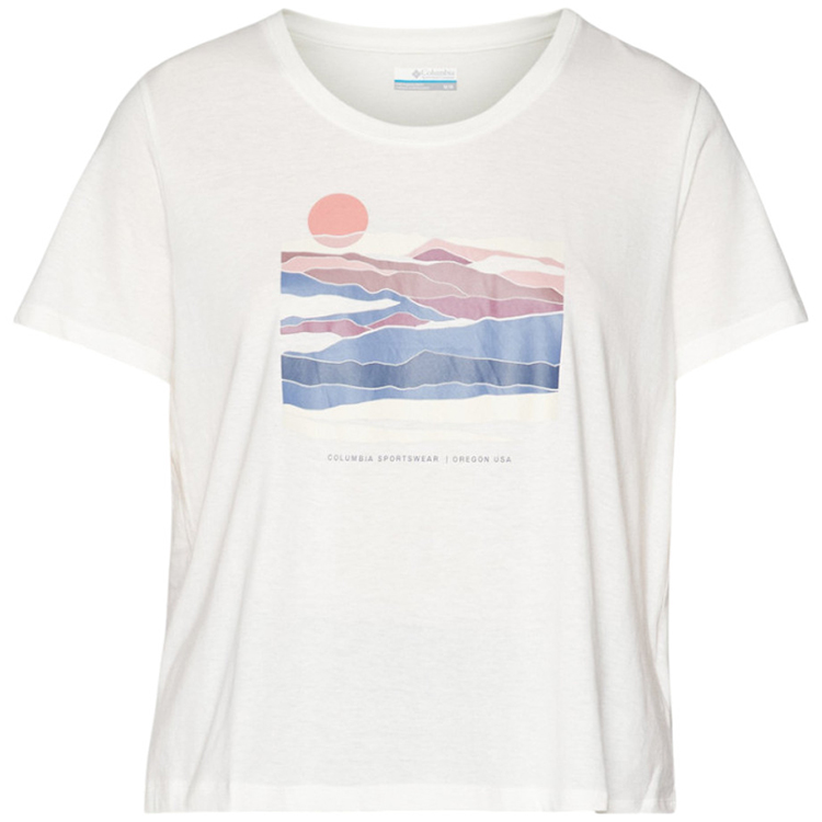 Tricou Columbia Ruby Springs Graphic Scoop Neck Short Sleeve Shirt XS Alb Femei photo 5