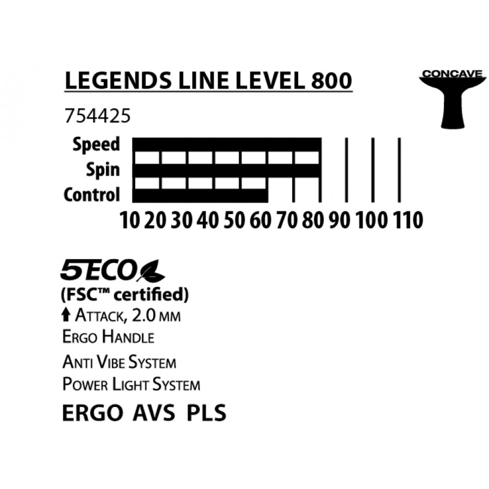 Paleta pentru tenis de masa Donic Legends Line 800 photo 2